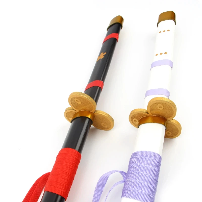 One Pieces Cosplay Sword Roronoa Zoro Katana Anime Sword Character Weapon Props Purple Bamboo Blade Swords