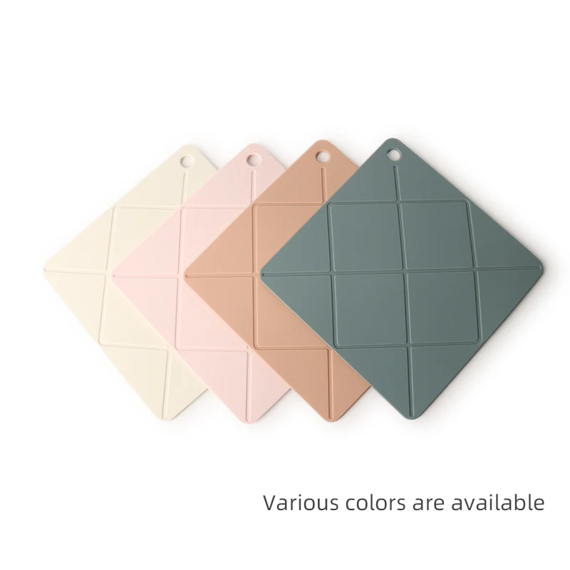 Silicone Trivet Mats square Silicone heat insulation pad customizable silicone mat