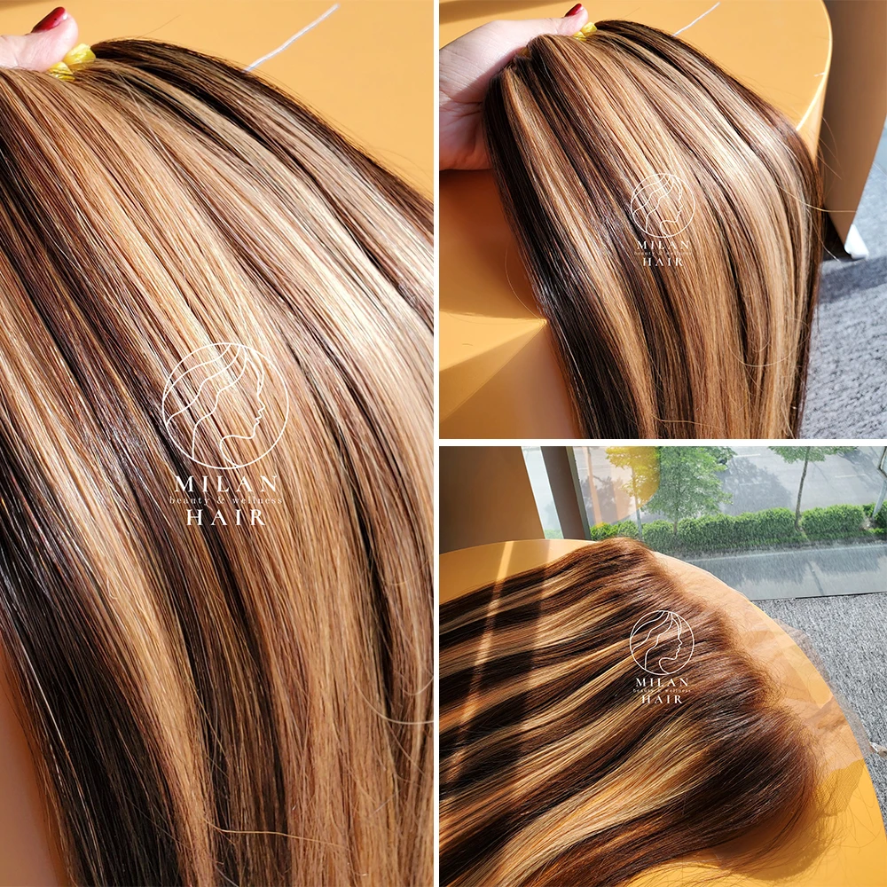 Hot Product in 2023 Vietnamese Human Hair Extension with Piano color 100% cuticle aligned virgin hair human hair extension
