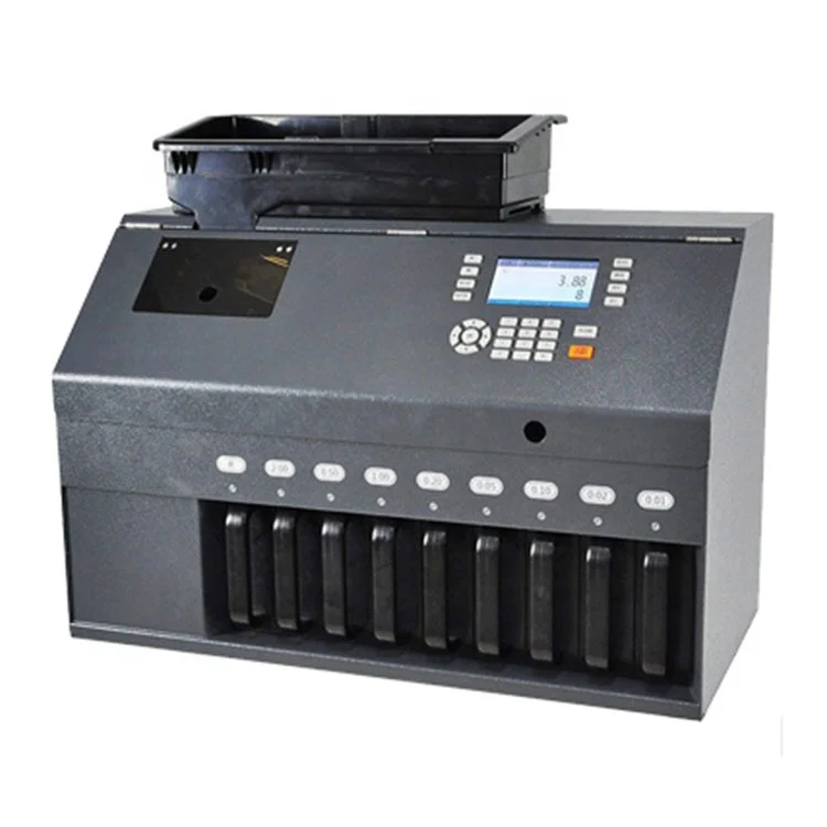 CS-900-3 Automatic Coin Sorter Wrappe High speed Coin Counting Machine for multi countries Coin Cash Register