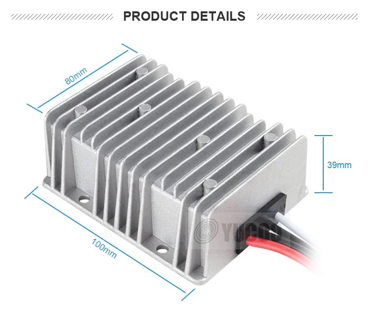 Boost 384W 8a dc dc converter 12v 48v for electric golf cart