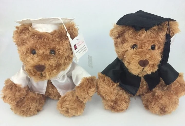 High Quality Custom Logo Plush Bear Graduation Bear With Frame Photo/Free Sample Plush Mold Bear Frame Toy/Graduation Bear
