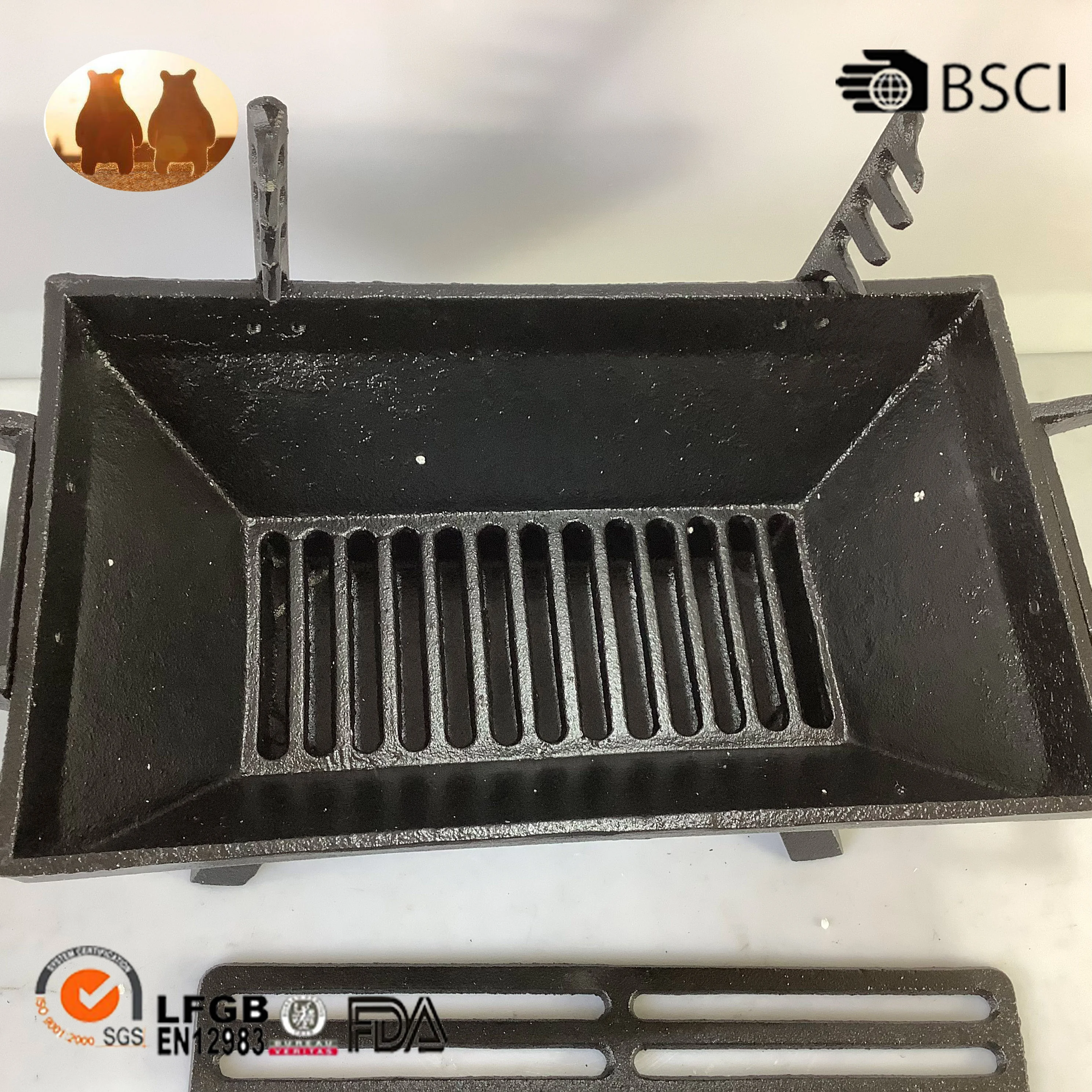cast iron mini bbq stove