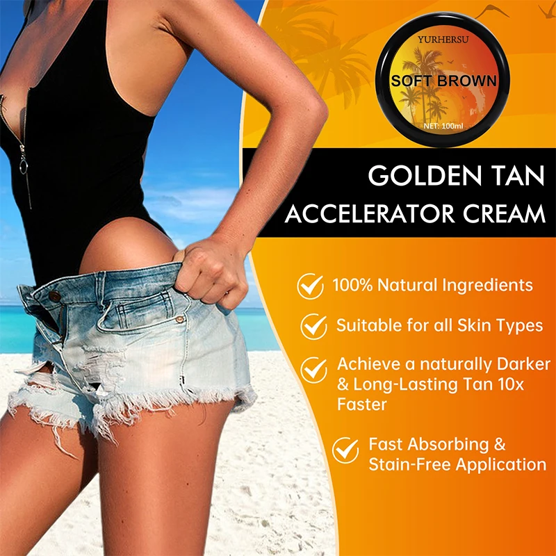 YURHERSU Body Care Organic Sun Tan Cream Self Sunless Tanning Cream