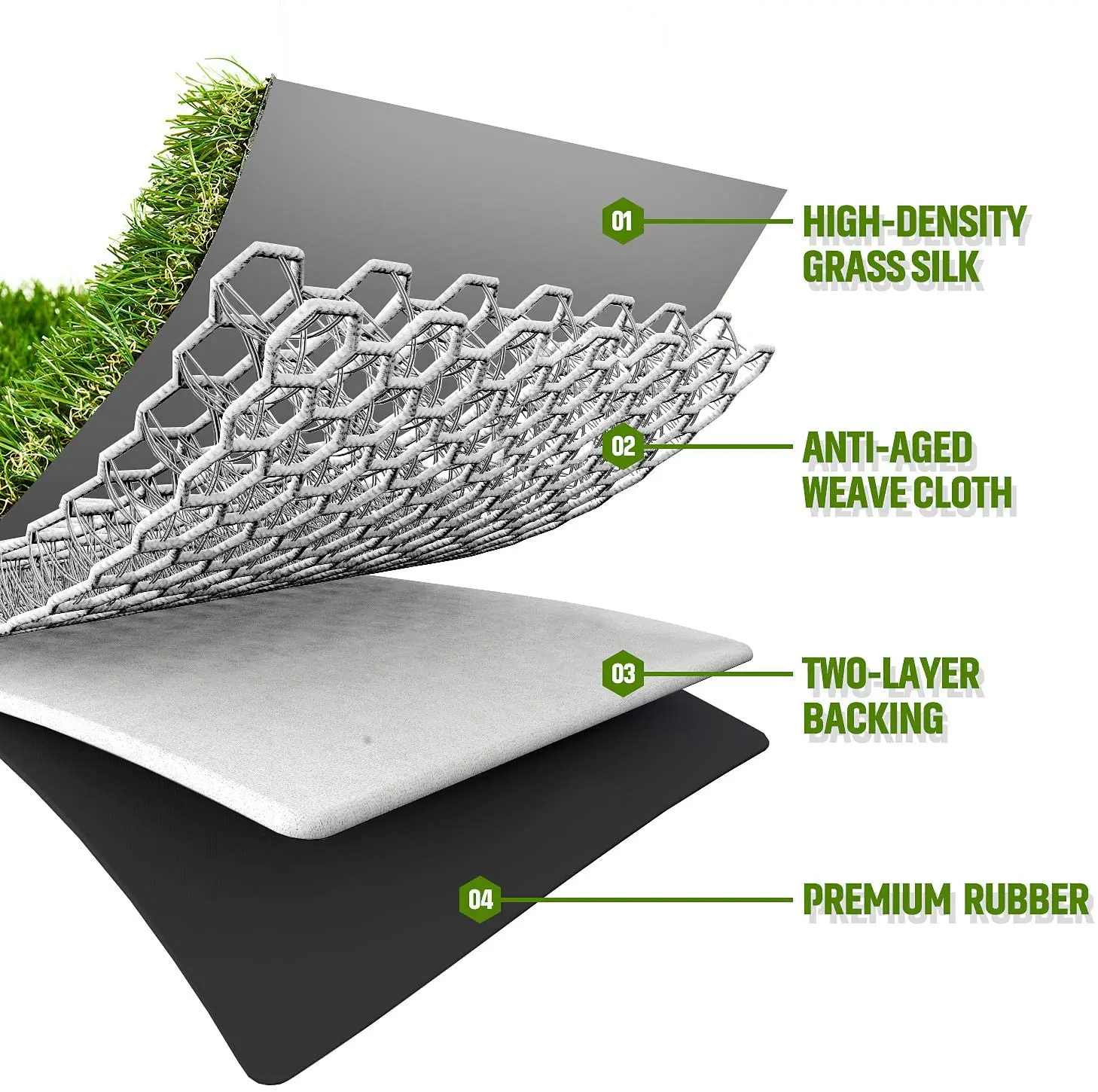 Soft Model High Quality 18mm 4cm 30cm Artificial Grass Plant For Indoor Soccer Field For Home Garden