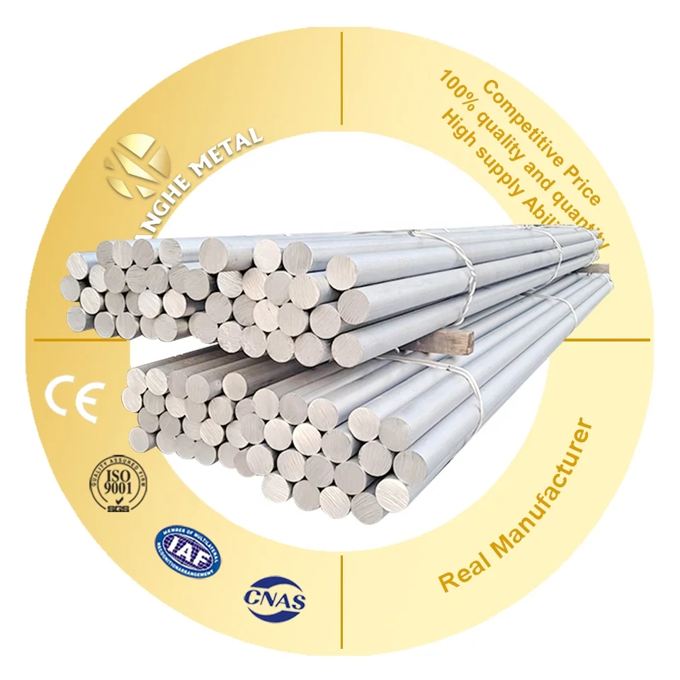 China Aluminum Rod AL2A12 2024 5052 6101 6063 6061 7050 7075-T6 High Strength Round Aluminum Rod/bar on sale