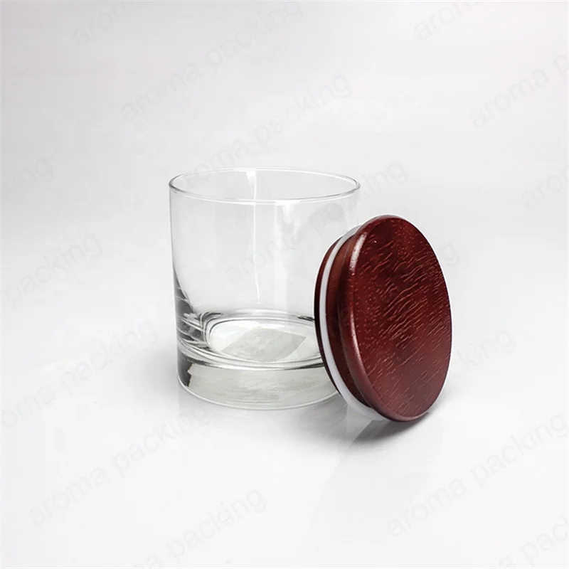 Custom Size Sealed Wooden Lid Bamboo Lid for Glass Candle Jars Candle Lid With Silicone