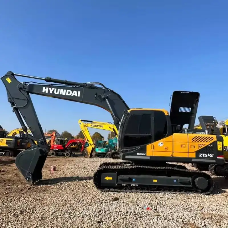 Korea подержанный экскаватор Hyundai 215VS тяжелый Большой 22 тонны 20 тонн для продажи