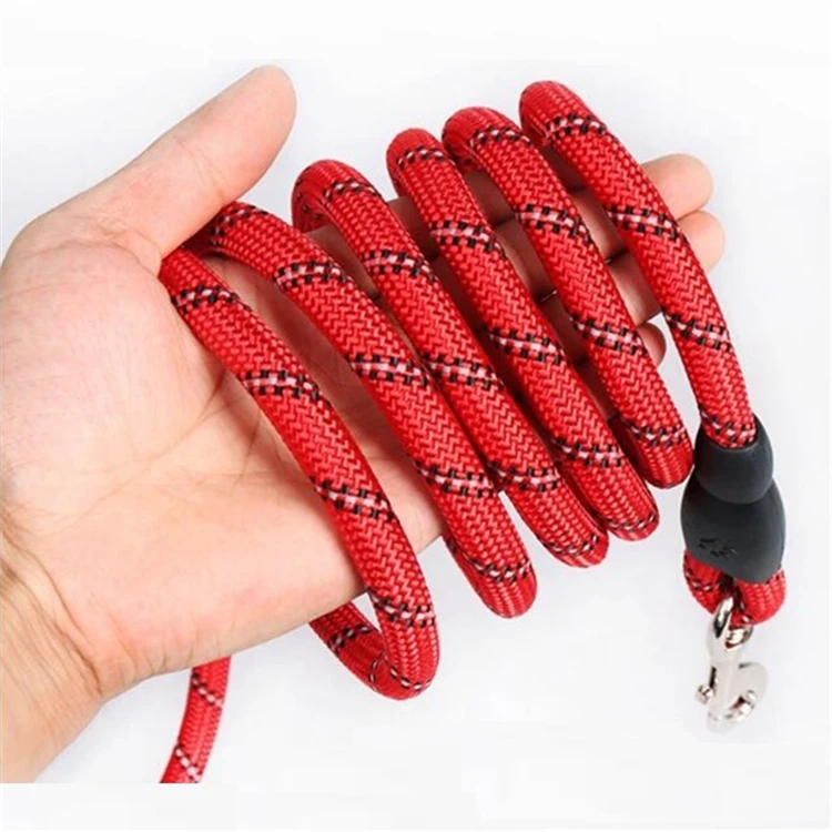 Manufacturer Drop Shipping Reflective Nylon Rope Dog Traction Rope Braided Climbing Rope Dog Lead Dog Leash