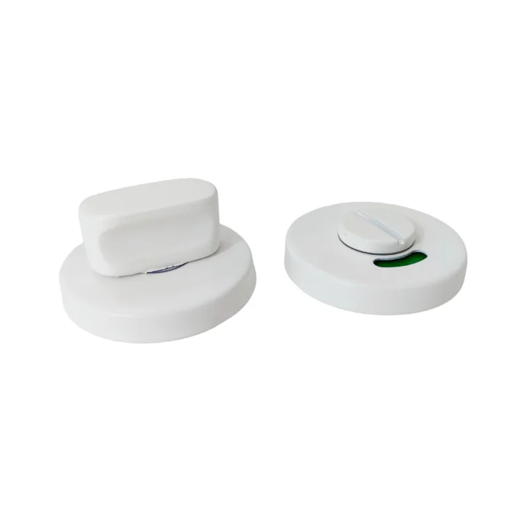 304 stainless steel instruction toilet door lock Turn and Release Indicator Bolt Turn Knob multiple colors partition door lock