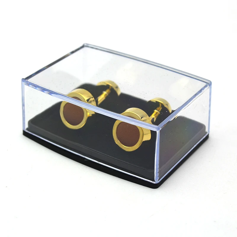 factory price Acrylic Transparent  cufflink boxes