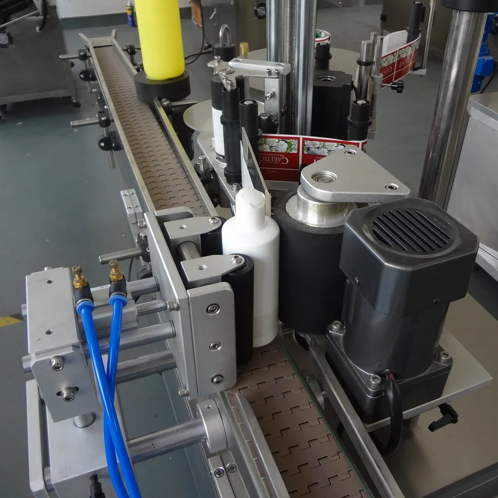 YM515 Automatic PET plastic glass bottle wrap around labeling machine for metal aluminum can sticker labeler