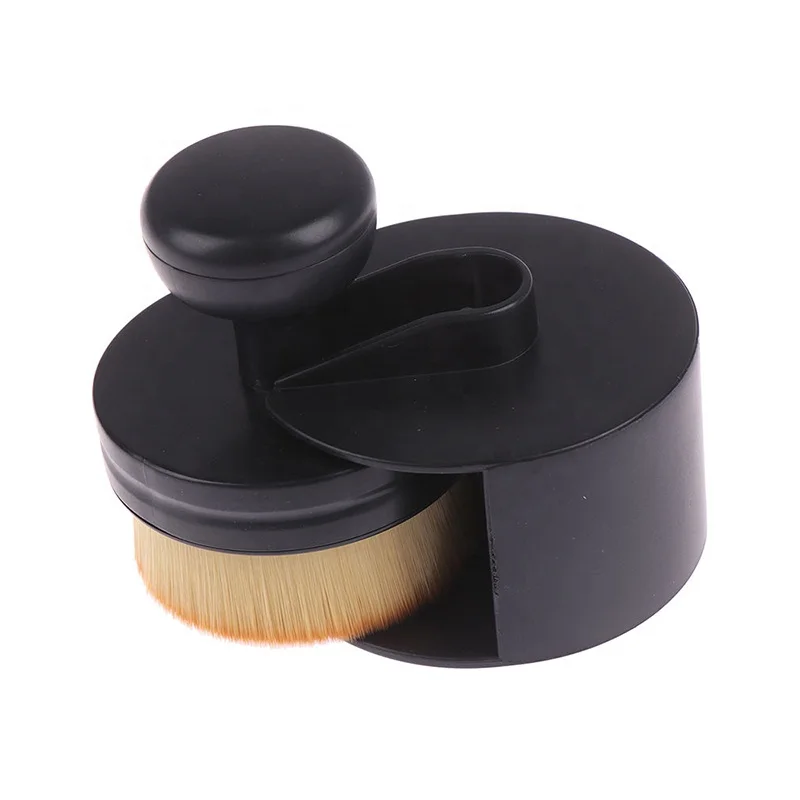 1PCS Flat Round O-Shape Soft Detailing Brush Black Portable Car Wash Tire Brush Dust Removal Brushes Used in Auto Interior Clean