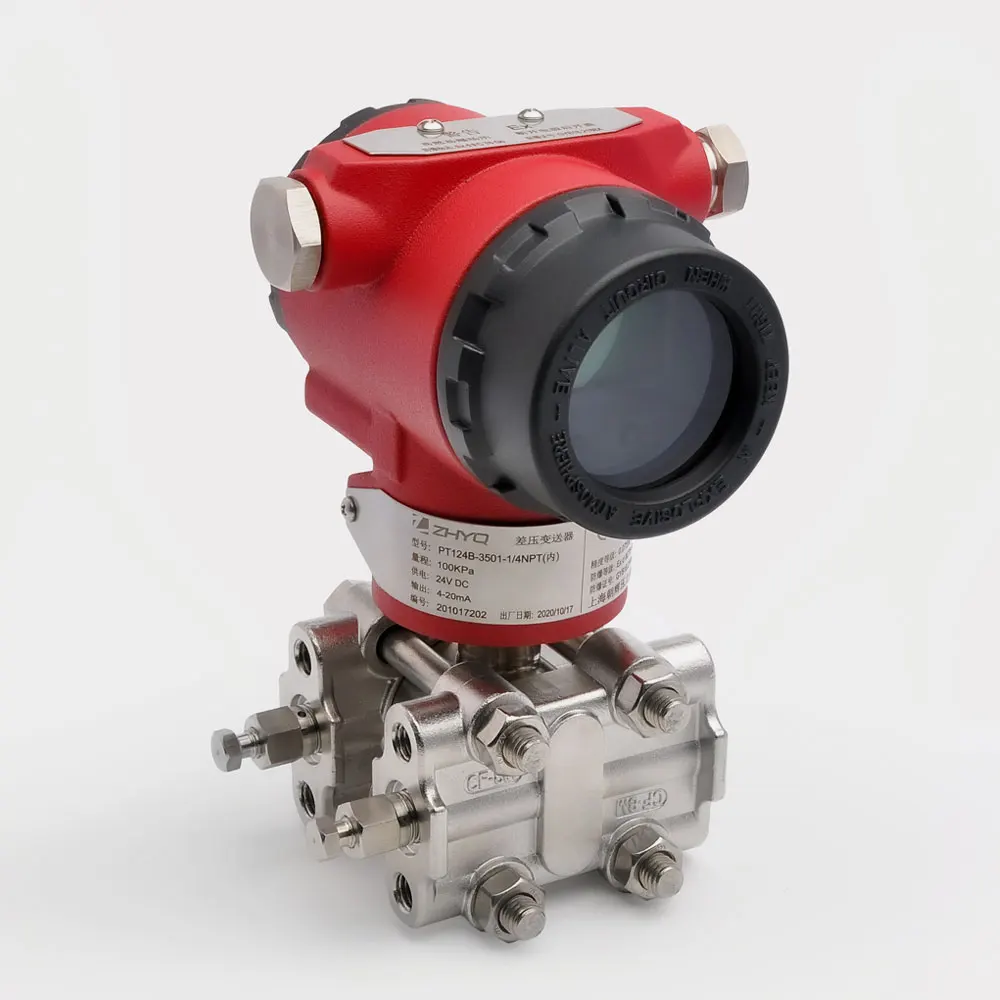 4-20ma output LCD display smart 3051 hart differential pressure transmitter for air steam