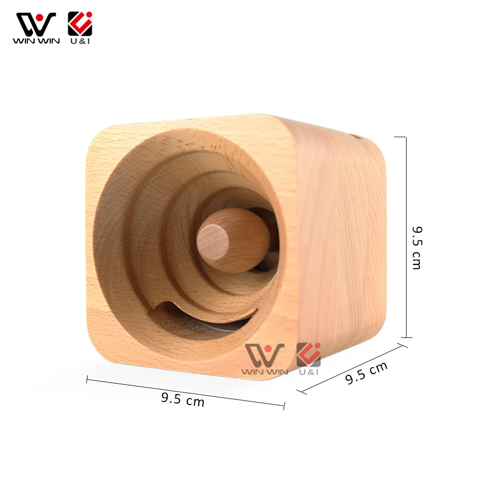 New Design Portable Eco Friendly Maple Cherry Cellphone Wooden Phone Speaker