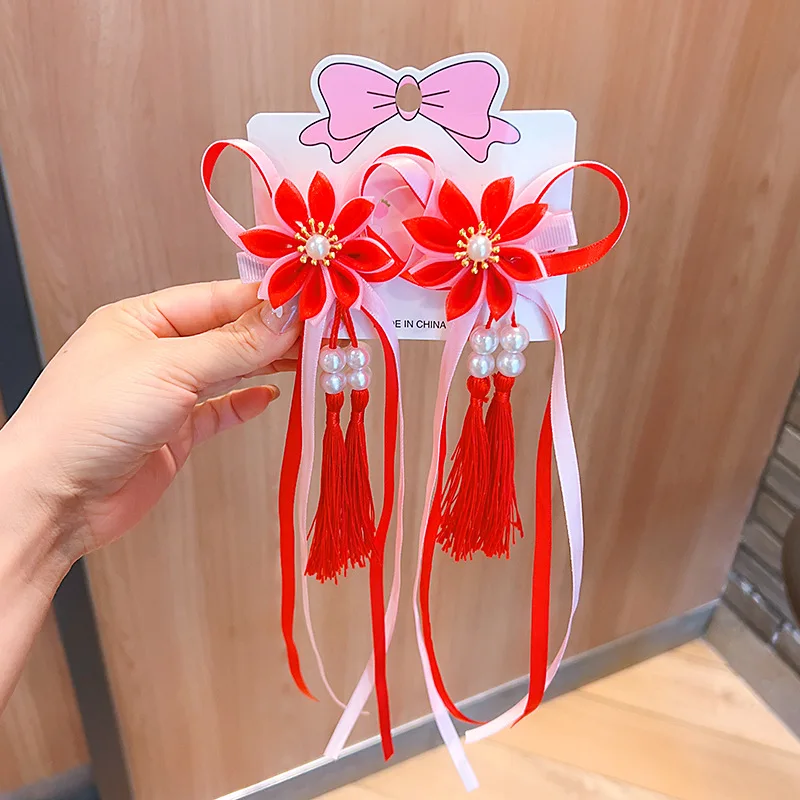 Hot Sale Children Antique Style Hair Accessories Streamer Chinese Style Hairpin Girl Hairpin Tassel Hairpin
