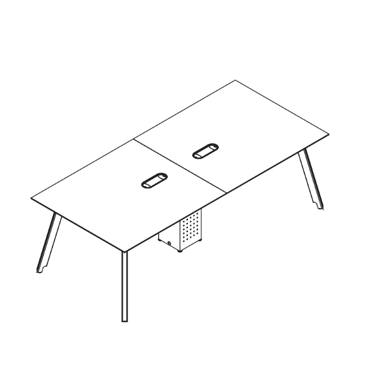 Прямоугольник длинный рабочий стол современный для конференц-зала дизайн офисный Конференц-стол офисная мебель коммерческая