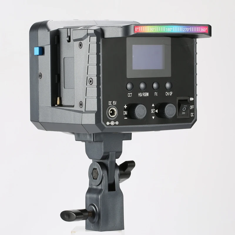 Max 2800-10000k Phone App Control Rgb Led Studio 100w Photographic Lighting Equipment With Np-f Batteries Plate & Carry Bag