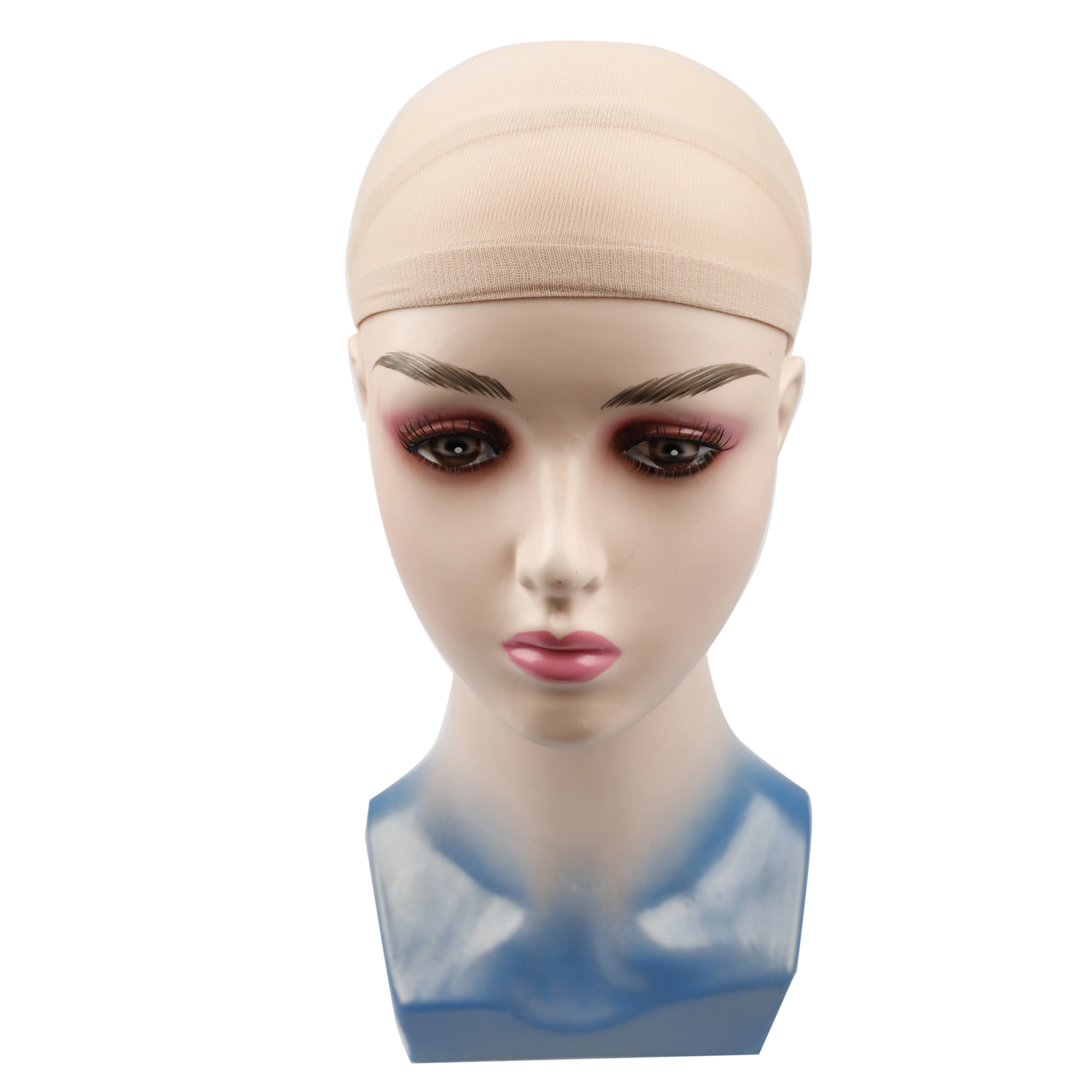 Wig Hair Net stretchy nylon stocking for women girls 2 colors flesh silk liner weaving wig net for women