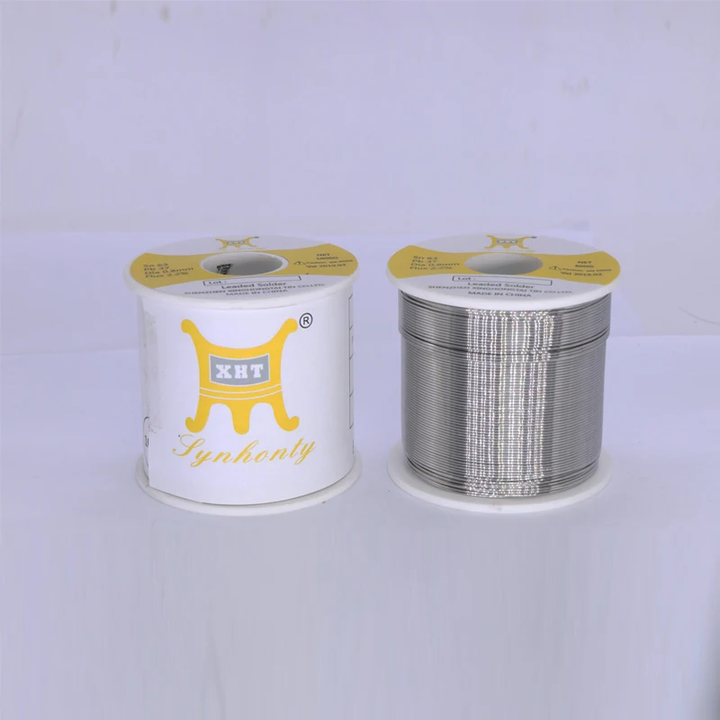 XHT Оловянная свинцовая сварочная проволока припой 1 мм 19swg 1 кг сплав 6040 флюс кислотный сердечник Серебряная сварочная проволока