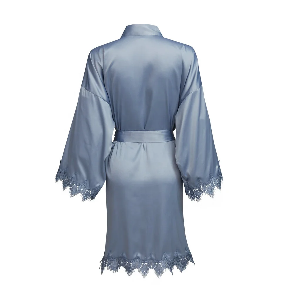 
Silk satin lace robe women wholesale chinese hot style bridal bridesmaid robes women SP004 