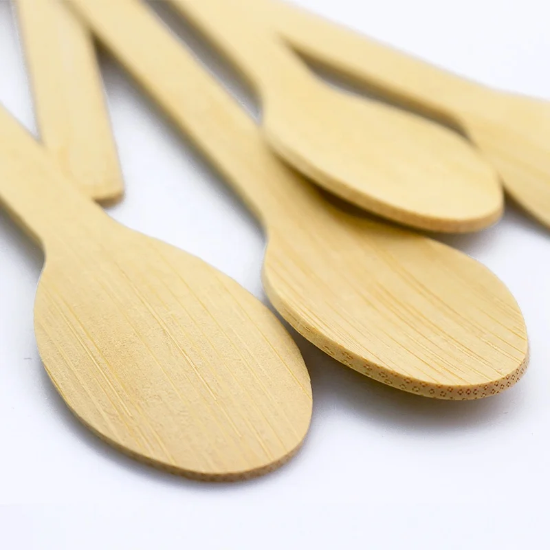 Одноразовая бамбуковая резак набор вилок и ложек Творческий ежедневного использования столовые приборы посуда совок для дома самостоятельной сборки вечеринок