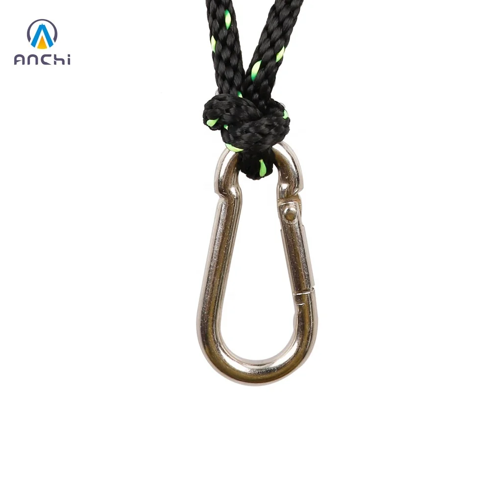 14 inch 8ft 2.4m ratchet heavy duty tie down rope carabiner hook clip hanger metal gear 150lbs