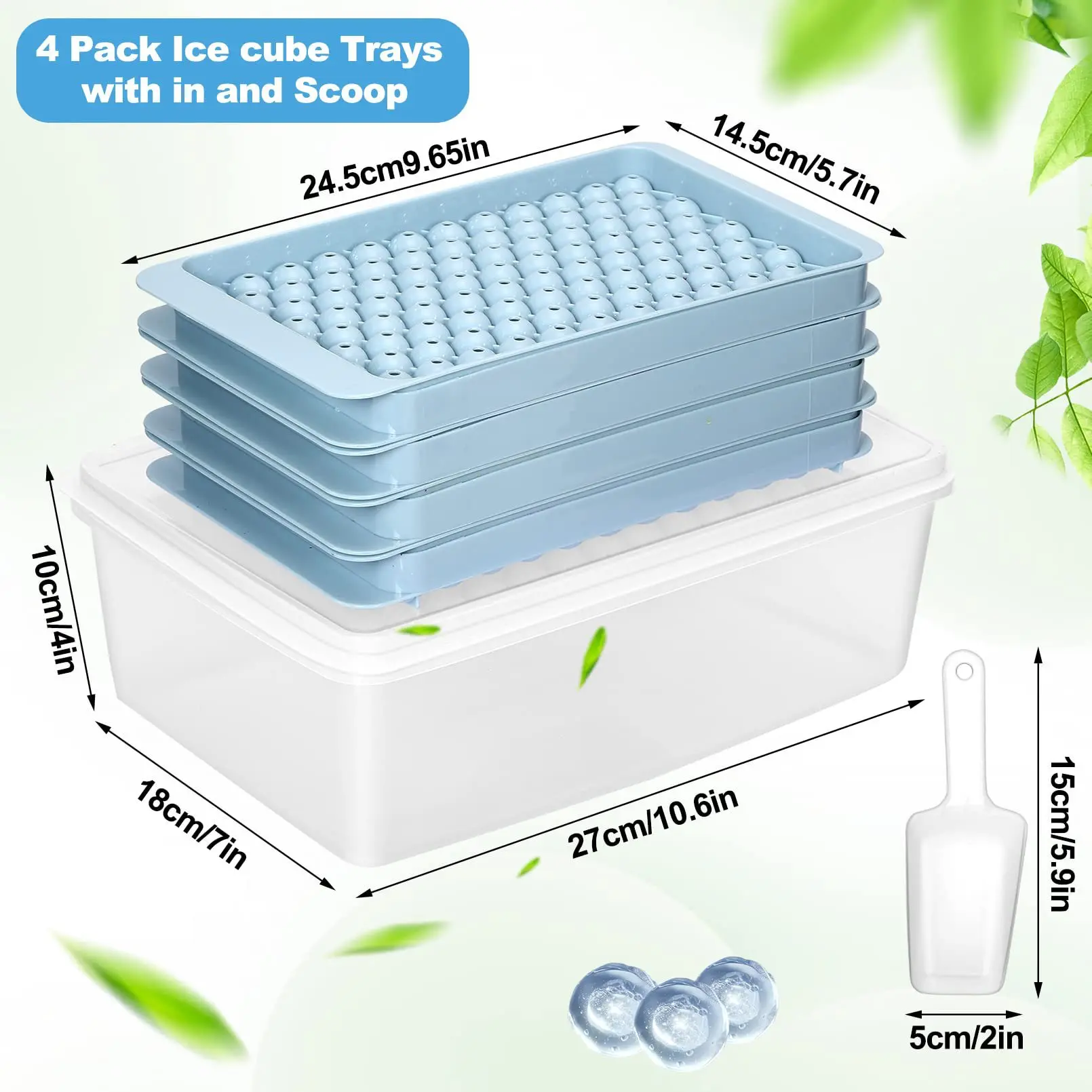 Homesun New belt box 104 lattice round plastic with lid Frozen Visa homemade ice hockey ice cube ice lattice silicone mold