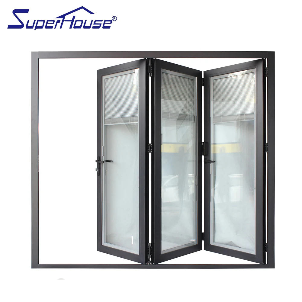 Florida approved hurricane proof folding door glass door aluminum for houses