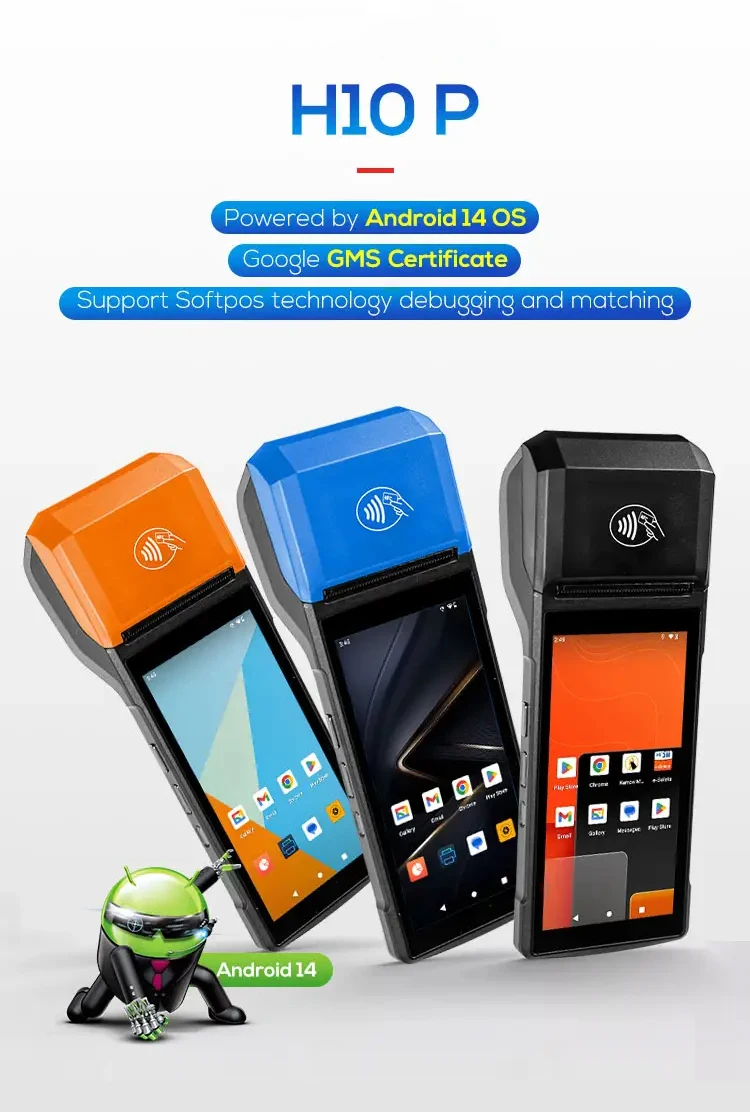 3G+32G Android Handheld Pos movil All in One Pos Terminal 5.5inch Point of Sale Payment Pos Systems with thermal printer