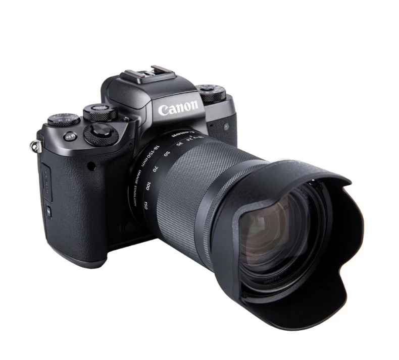 EW-60F 55mm ew 60f EW60F Lens Hood Reversible Camera Lente Accessories for Canon M5 M6 EF-M 18-150mm IS STM Camera Lens