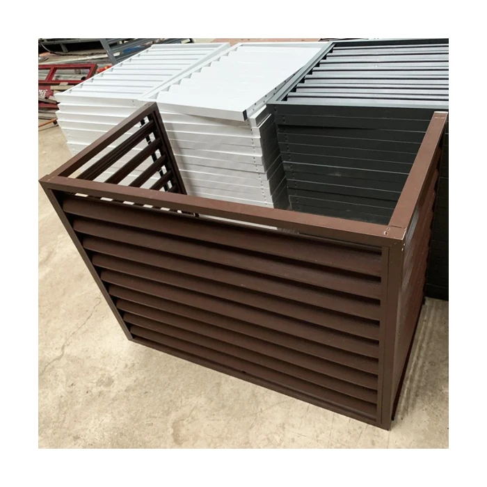 Air Grilles Modern Outdoor  Metal Conditioner Protect Cover Decorative  Aluminum Air Conditioner Cover