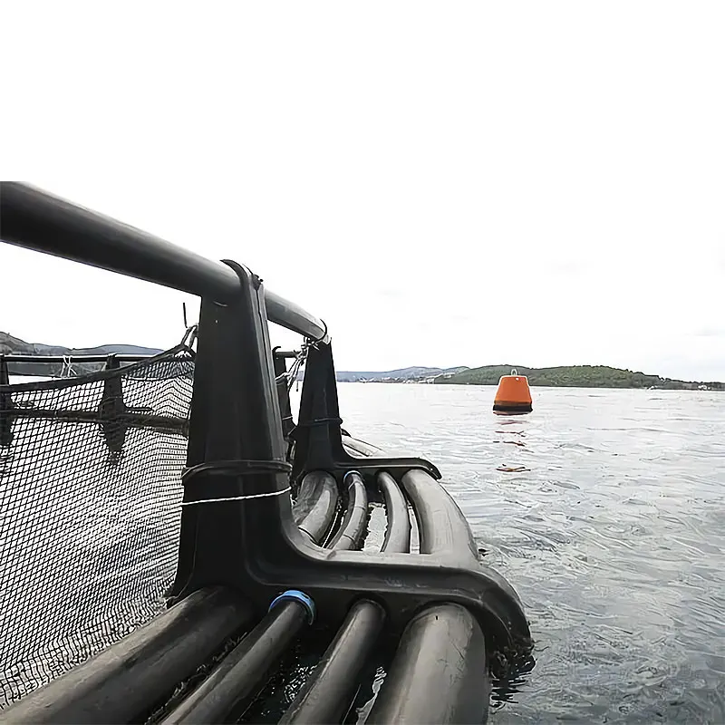 10-40 м круглая поплавковая клетка из полиэтилена высокой плотности для рыбной ловли в сельском хозяйстве, клетка для разведения рыбы в маяпаре с кронштейном для рыбной фермы, распродажа клетки