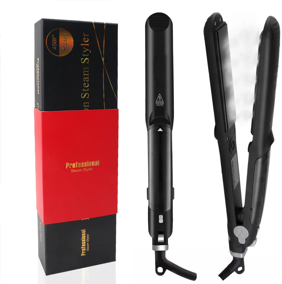 Паровой выпрямитель для волос, утюжок для волос, паровой выпрямитель для волос, профессиональный утюжок