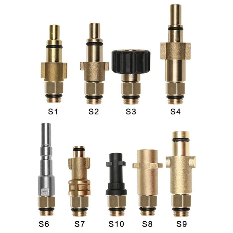 1Pcs High Pressure Snow Foam Gun Connector Adapter Lance Washer Nozzle Soap Wash for Karcher HD for Nilfisk Gerni/Bosch Aquatak