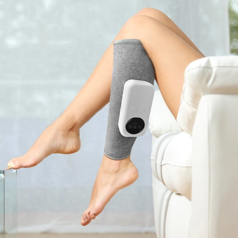 2022 Wireless Compression Usb Heated Electric Vibrating Foot Leg Massager Machine For Home