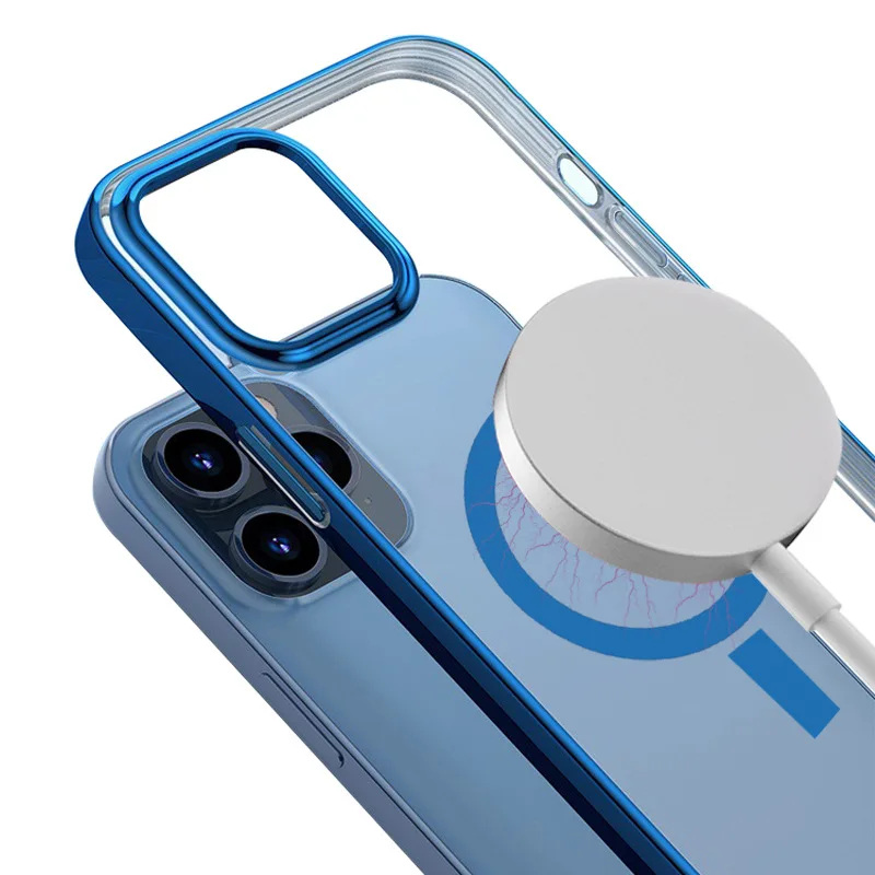 High quality matte electroplating protective cover for Magsafe magnetic mobile phone case for iPhone 13  case