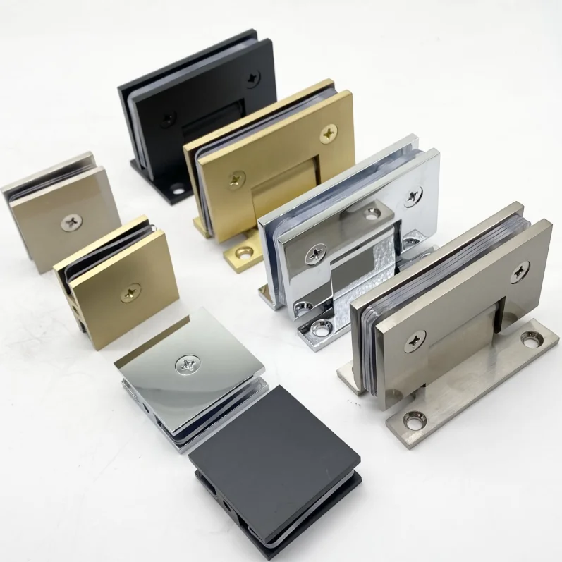 2 Inches Glass Clip Shower Glass Door Hardware Fittings Enclosure Clamp