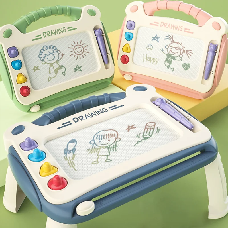 Kids Early Educational Drawing Board Doodle Magnetic Board Painting Can Be Erased Magic Plastic Board Drawing Toy For Gift