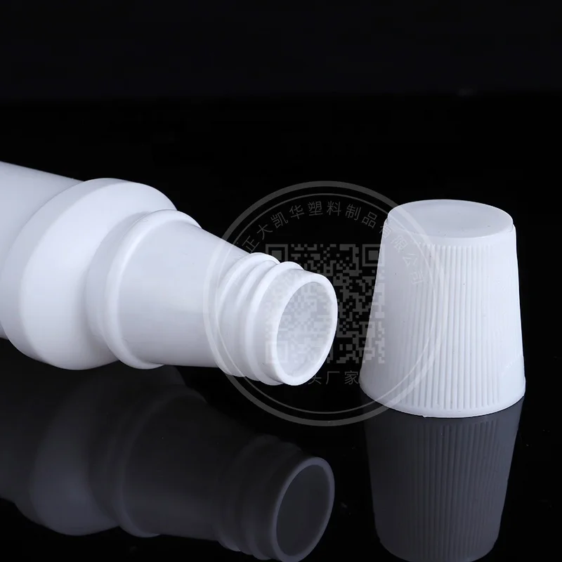 High Quality 100ml Portable Plastic PE Mouthwash Bottle Empty Scale Oral Hygiene Personal Care Screw Cap Screen Printing