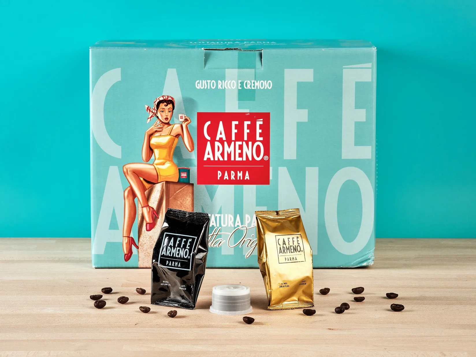 Armeno Caffe Srl Brand Italian Quality Coffee 100 Pieces For Lavazza Espresso Coffee Capsules