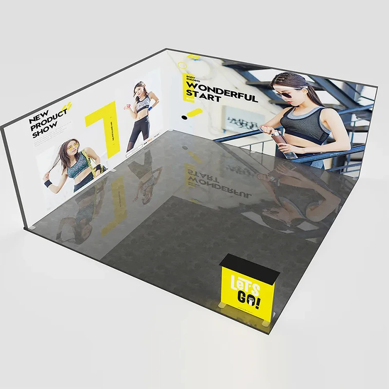 TianLang, выставочный стенд, демонстрационный Натяжной тканевый фон, всплывающий светодиодный световой короб с подсветкой