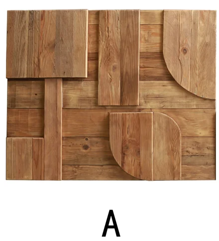 Домашний Декор твердая деревянная стена художественное украшение 3d декоративная роспись дерева