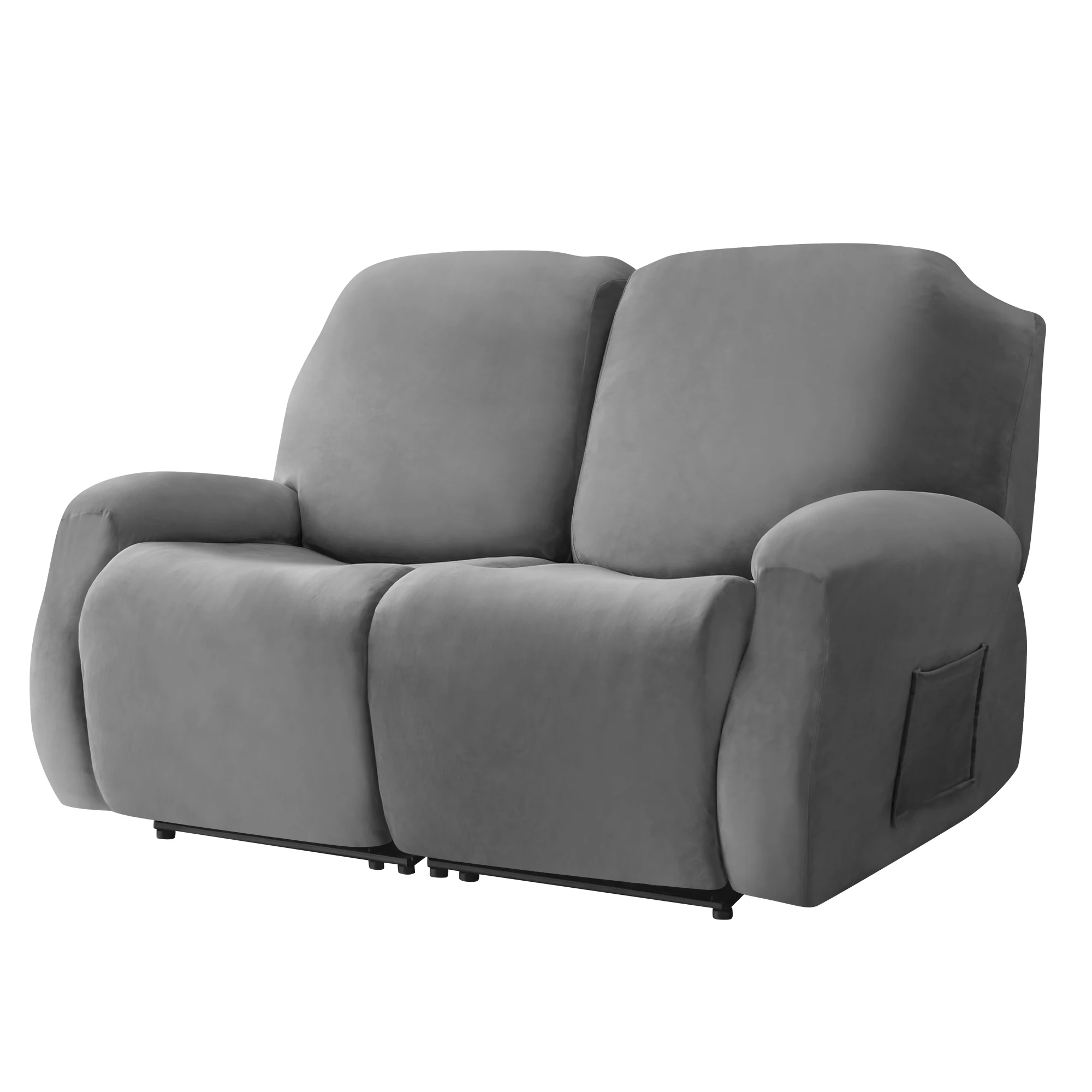 New arrivals microfiber stretch spandex luxury recliner stretchable 2 seats sofa covers slipcovers for hotel home