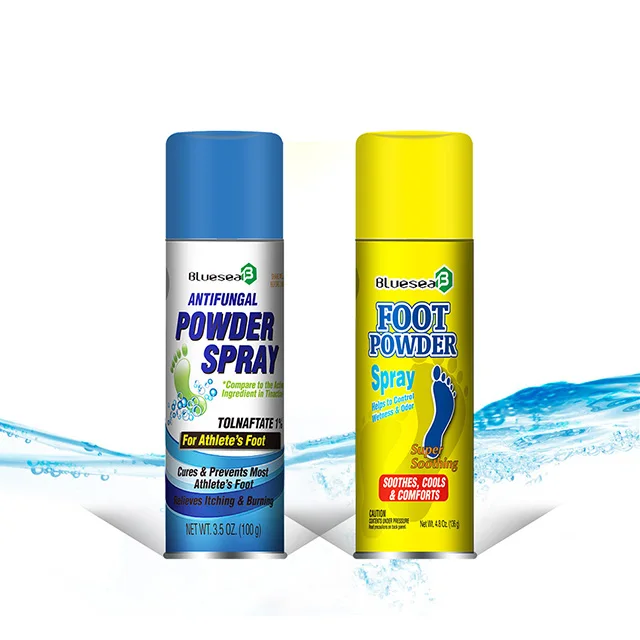 OEM Herbal Anti-fungal Athlete Foot Spray Deodorant Powder Anti-itch Sweat Odor Foot Powder Spray