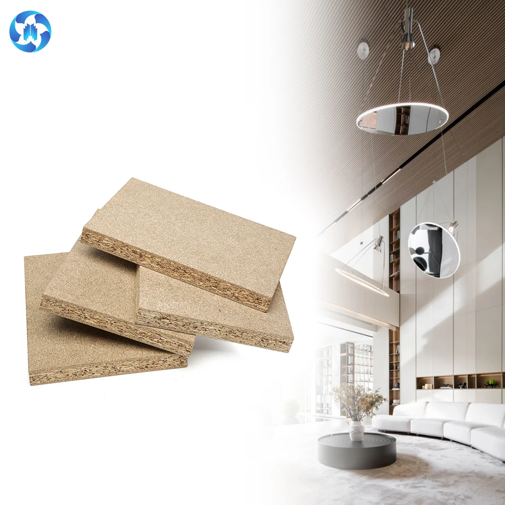 Moisture Resistant Green Core 4x8ft 4x9ft Wood Plain Particles Board Chipboard Sheet Manufacturing