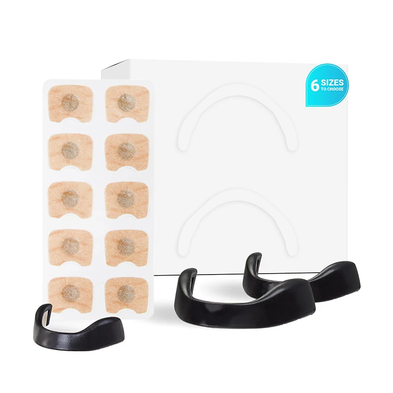 OEM 30 Pcs Magnetic Nose Strips Provide Private Customized Accessories Patch LOGO Latex-free Gentle Magnet Nasal Strips