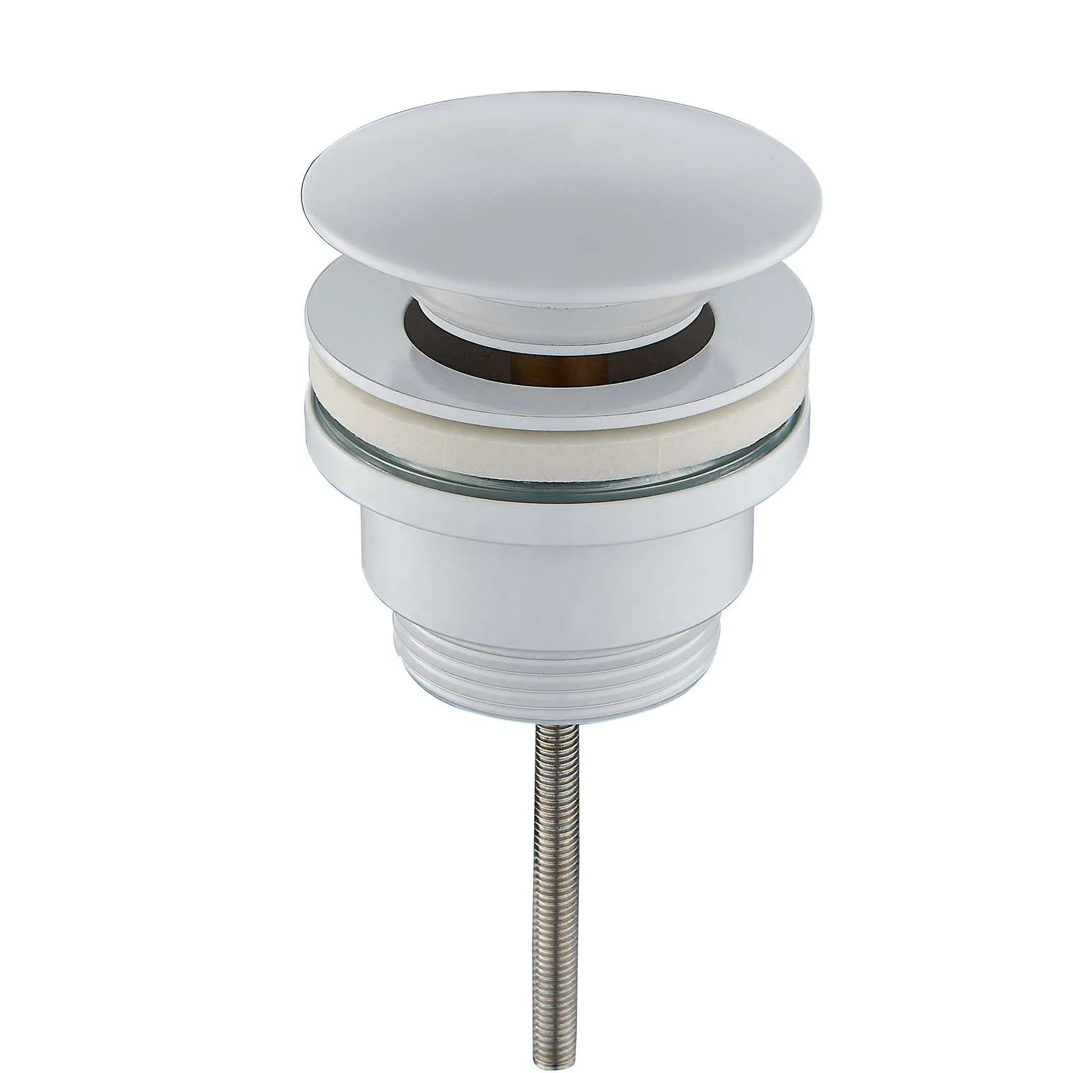 European Market High Quality Low Sanitary Ware 1-1/4 Brass Bathroom Sinks Pop Pup Click Clack Unslotted  Basin Waste drain