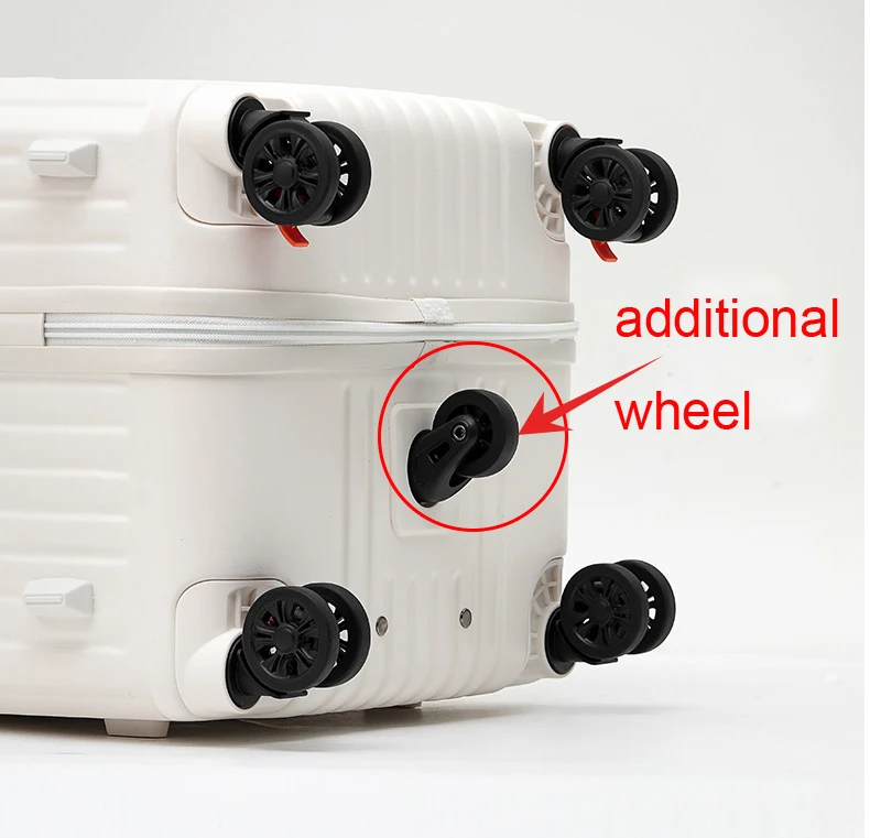 KOOWO 2023 New design Multi functional large capacity ABS PC zipper luggage big size Aluminum frame Suitcase with Cup holder