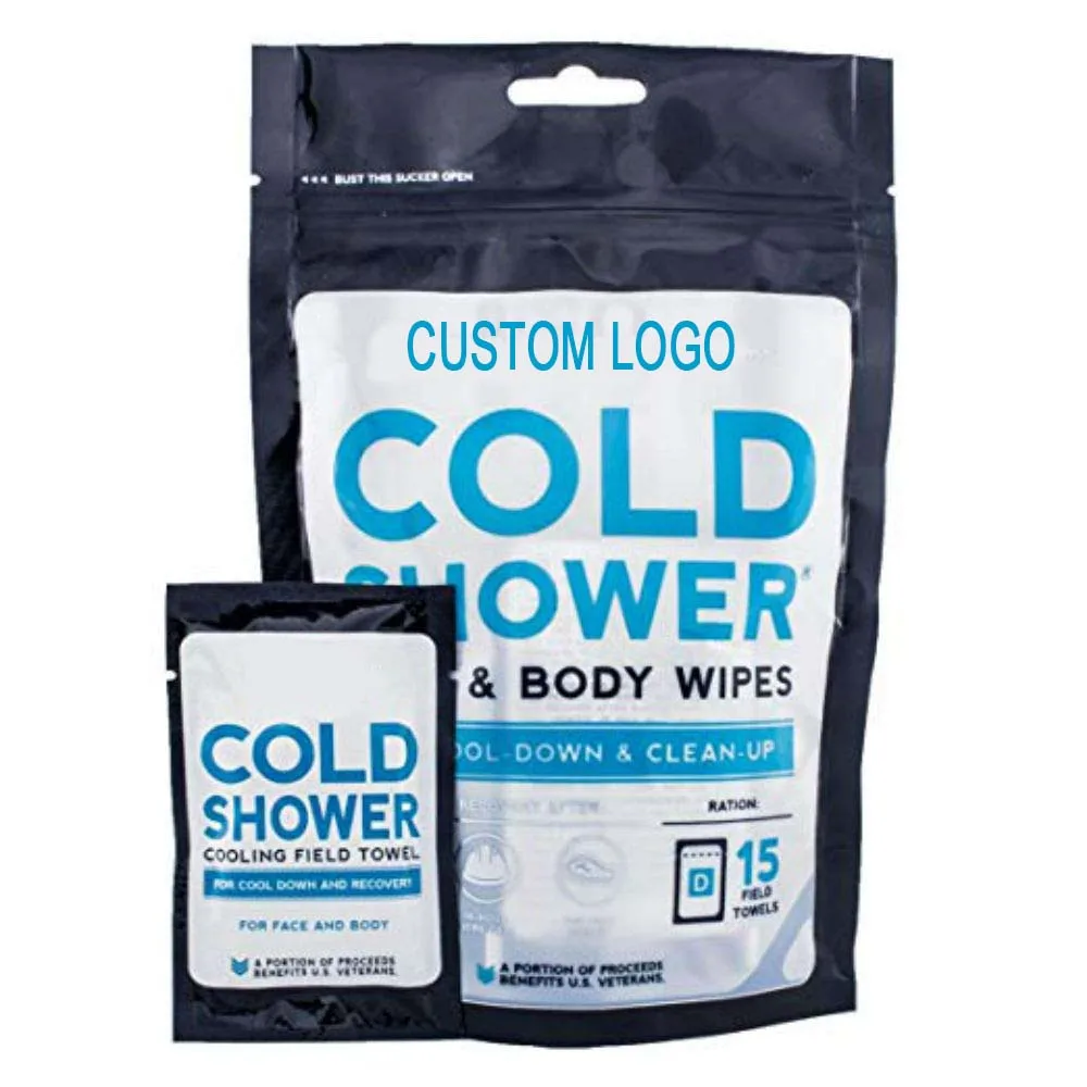 Individually Wrapped Biodegradable Shower Wipes Feminine Wipes Cleansing Face & Body Wipes For Women And Men